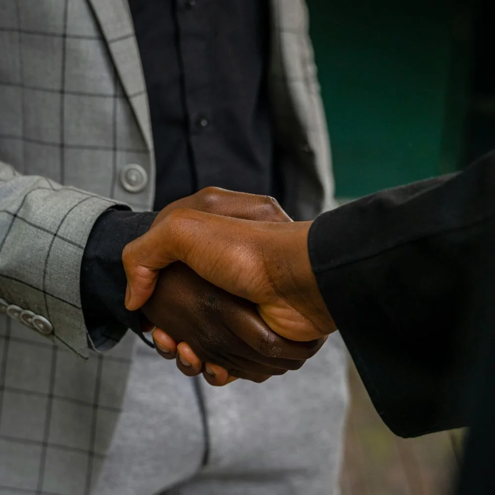 Handshake between property owner and manager